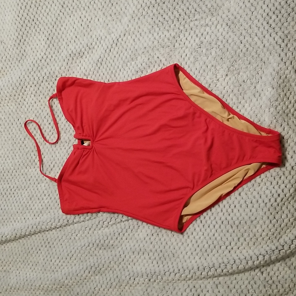 J. Crew strapless tank swimsuit